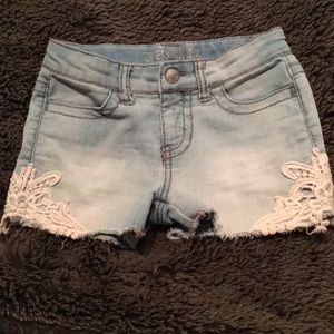 Girls Embellished Jean Shorts